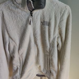 The North Face White Fur Zip